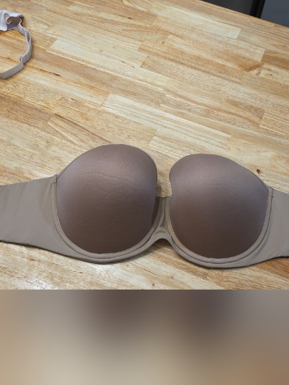 ThirdLove Strapless Molded T-Shirt Bra in Taupe